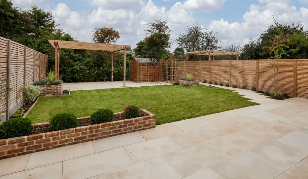 Beautifully designed landscape garden in Southend featuring professional craftsmanship